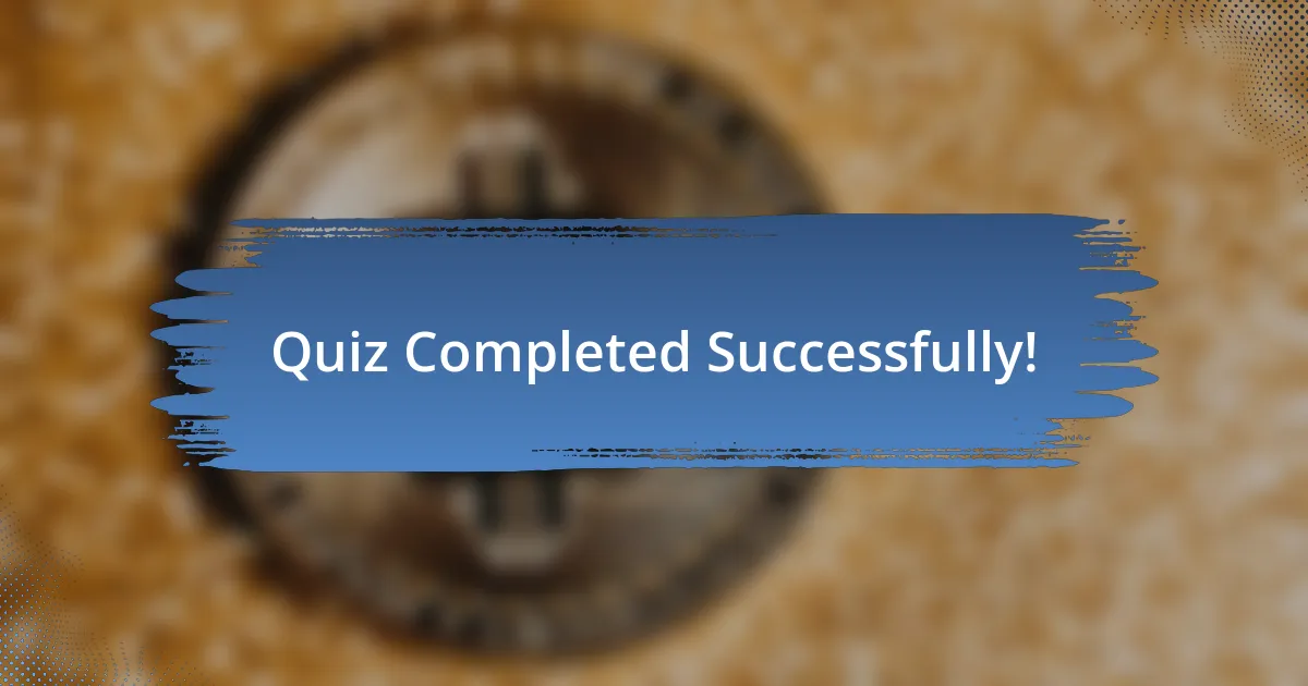 Quiz Completed Successfully!