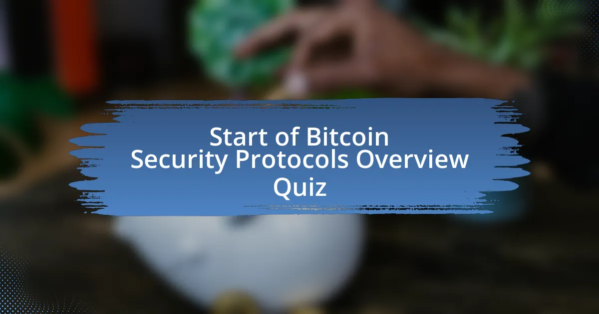 Start of Bitcoin Security Protocols Overview Quiz