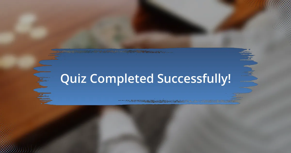 Quiz Completed Successfully!