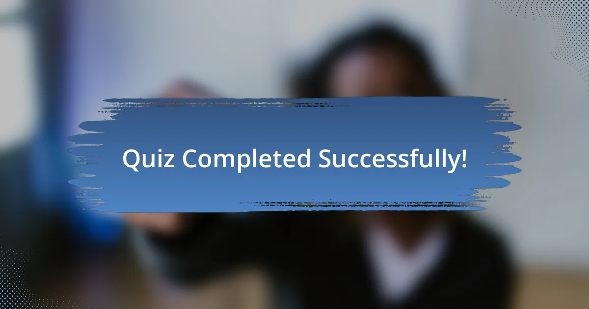 Quiz Completed Successfully!